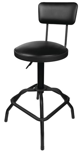 Performance Tool W85016 Pneumatic Stool w/Removable Backrest - style: Pneumatic Stool w/Removable Backrest