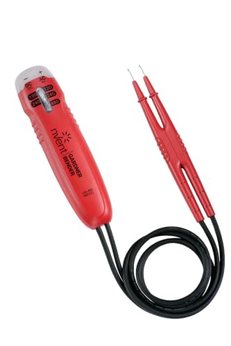Gardner Bender GVT-392 Vibrating Solenoid Voltage Tester, 120 - 480 V AC/DC and DC Polarity, Neon - style: Solenoid Voltage