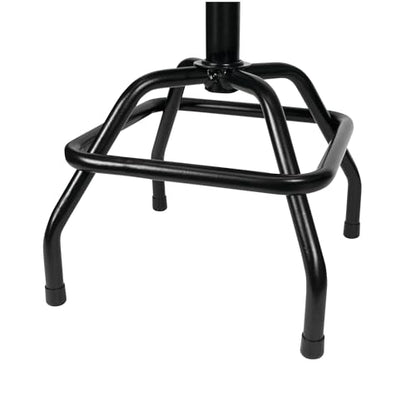 Performance Tool W85011 Pneumatic Swivel Bar Stool with Back Support, 360-Degree Swivel, Heavy Duty Steel Frame, Black - style: Pneumatic Swivel Bar Stool