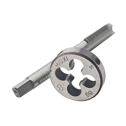 M10 x 1.0 Left Hand Metric Tap and Die Set, High Speed Steel Threading Kit for Reverse Thread Repair and Machining - size: M10 x 1.0
