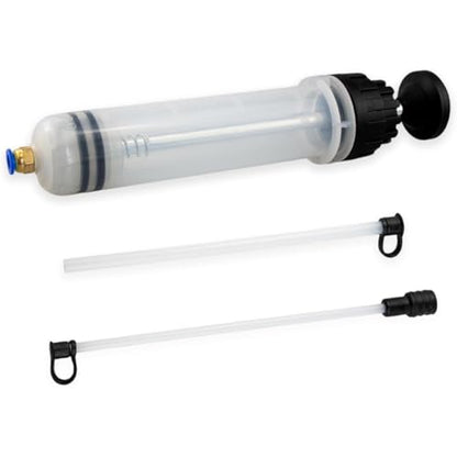 200CC Fluid Extractor Pump, Oil Change Syringe with Hose, Manual Fluid Extractor/Fill Pump for Car Fluid Transfer