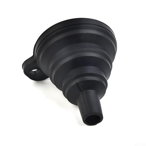 Flexible Automotive Funnel Set for Oil Change - Bendable Silicone Spout for Gas Diesel Coolant Transfer - No Spill Design 7.5cm