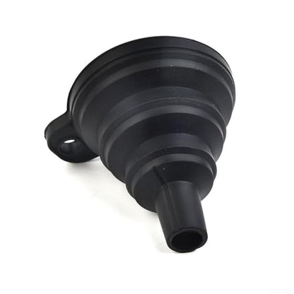 Flexible Automotive Funnel Set for Oil Change - Bendable Silicone Spout for Gas Diesel Coolant Transfer - No Spill Design 7.5cm