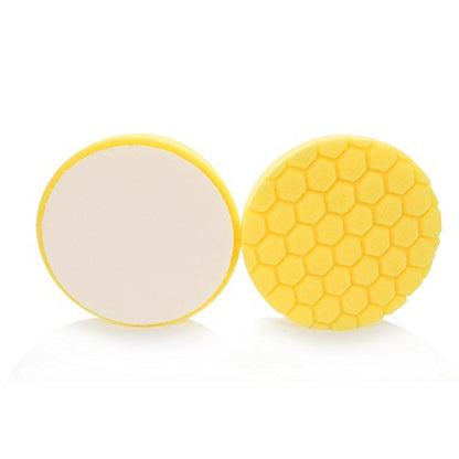 Chemical Guys, Hex-Logic Heavy Cutting Pad, Yellow, 6.5 in for 6 in Plates | Firm yellow cutting foam pad levels deep swirls, scratches and oxidation with compounds on dual-action polishers - size: 6.5 Inch Pad (1 Pack), style: Medium/Heavy Cutting Pad