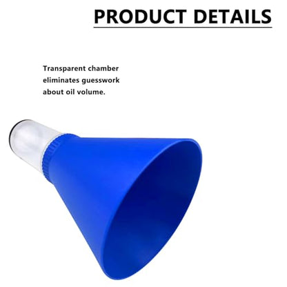 Locking Funnel for Toyota Lexus Scion, No-Spill Oil Change Tool Screws Directly into Filler, A Must Have for No Mess Oil Change