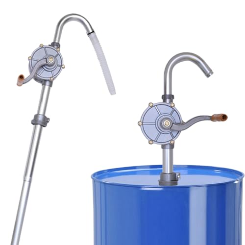 LYCARESUN 15 to 55 Gallon Drum Pump, Upgraded All-Aluminum Oil Transfer Barrel Pump, Hand Fuel Pumps for Diesel, Kerosene, Hydraulic Fluid - style: All-Aluminium
