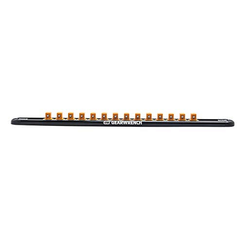 GEARWRENCH 3/8" Drive Magnetic Socket Rail Includes 14 Clips - 83127 - size: 3/8"