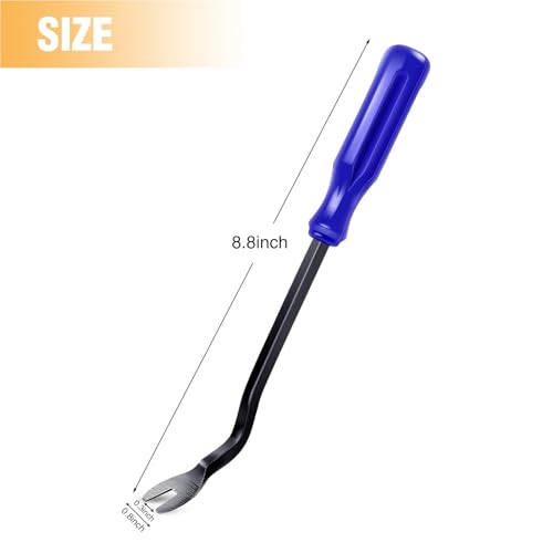 GOOACC Car Panel/Upholstery Remover Ergonomic Stainless Steel Fastener Remover - Easily Removes Plastic Fasteners Reduces Damage to Panels and Loss of Clips Blue - color: Blue, size: 1Pc Remover