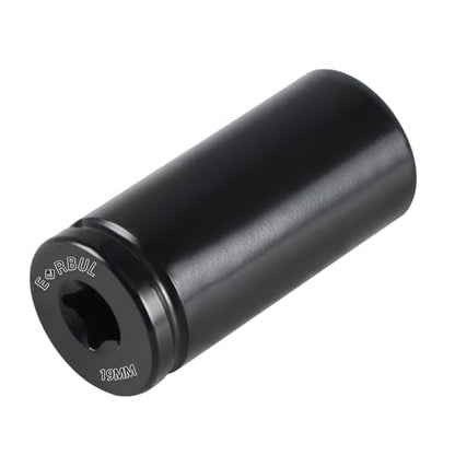 EVRBUL 19mm Harmonic Balancer Socket Compatible with Honda, 1/2" Drive 19mm Crank Bolt Socket Fit for Honda, Deep Well Impact Wrench,Crank Pulley Removal Tool Replace#77 080 - size: 19MM