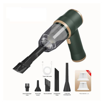 Carpet Cleaning Extractor, Wireless Car Vacuum Cleaner for Cleaning Bedroom Carpets Portable High Power Function Home Appliance Cleaning Machine - color: Green