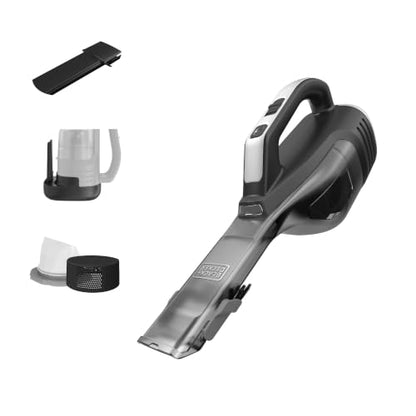 BLACK+DECKER Dustbuster Reveal Handheld Vacuum Cordless, Car Vacuum Portable Cordless, LED Light, Long Run Time, Rechargeable Lightweight Dust Buster, Includes Crevice Tool, Charging Base (HLVD320B42) - style: NEW Reveal with LED Light
