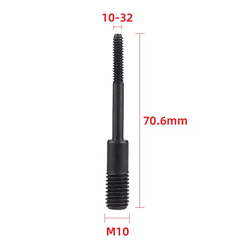 10-32 Mandrel 10pcs(with Fixing Nut) Replacement Rod 9900S Air Hydraulic Rivet Nut Tool - color: 10-32 Mandrels