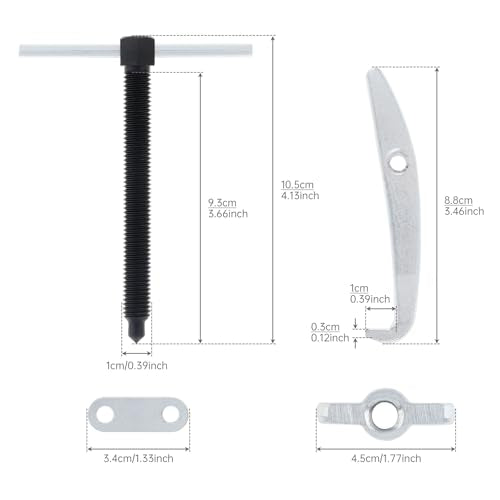ChgImposs 2.5 Inch 2-Jaw Gear Puller, High Carbon Steel Heavy-Duty Bearing & Pulley Remover, Adjustable 10-65mm Jaw Spread, 1.5T Capacity - size: 10-65mm