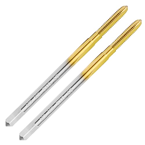 2Pcs M2.5 X 0.45 Metric Thread Tap,M2.5 X 0.45mm M2 HSS Right Hand Thread Milling Tap - size: M2.5x0.45 - 2Pcs