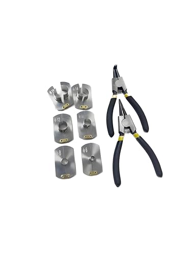 Air Hose Removal Tool Set for Volvo and Euro Trucks 6-16mm Stainless Steel 88800414 JD006-1 JD006-2 JD006-3 (One-piece Air Tube Removal Tool+ pliers) - size: One-piece Air Tube Removal Tool+ pliers