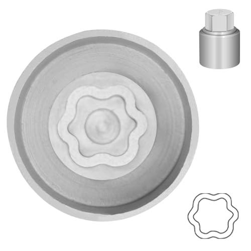 Type P Wheel Locking Nut Key for Land Rover, Lug Nut Removal Tool | Wheel Lock Nut Socket Adapter, Anti-Theft Lug Nut Removal Tool, Anti-Theft Screw Remover, Repair Tool, Tyre Fitting, garage - size: Socket P