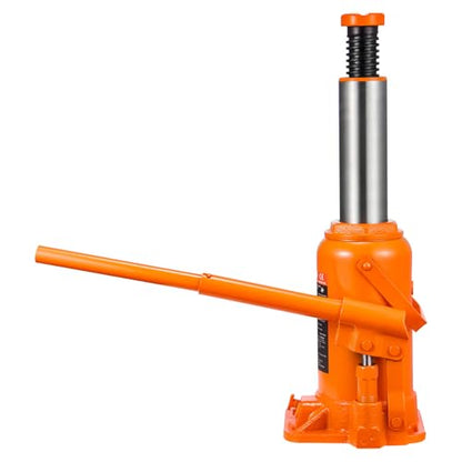 VEVOR Hydraulic Bottle Jack, 20 Ton/44092 LBS All Welded Bottle Jack, 7.5-14 inch Lifting Range, with 3-Section Long Handle, for Pickup Truck, Truck, Car, RV, Auto Repair, Industrial Engineering - style: 20T Hight Profile