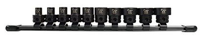 Astro Tools 78310 10-Piece 3/8" Drive Low Profile Nano Impact Sockets - SAE - size: 3/8" SAE - 10 Pieces