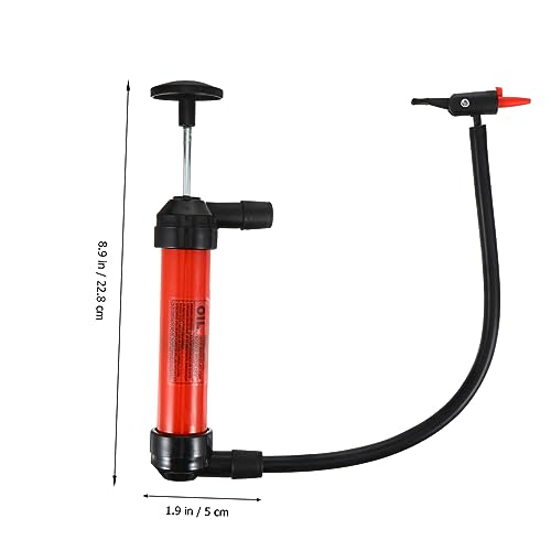Zerodeko Manual Oil Transfer Pump Kit for Automotive Fluids Multi-Functional Siphon Hose Flexible Spout for Gas Oil Liquids