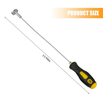 Strong Magnetic Car Oil Drain Plug Remover Tool, 14 Inch Vehicle Oil Change Wrench, Anti Scald Automotive Sump Plug Removal Tool Accessories, Universal for Sedan Truck RV