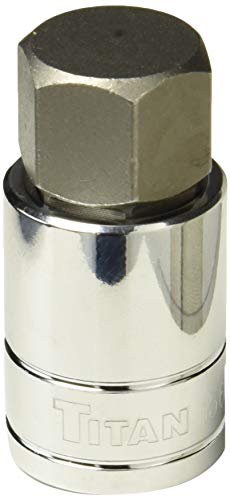 Titan 15622 1/2-Inch Drive x 22mm Hex Bit Socket - size: 22mm