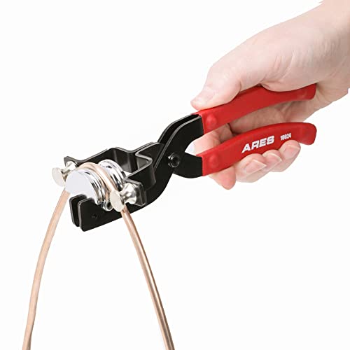 ARES 10024-3-in-1 Small Range Tubing Bender Pliers - Easily Make 90 Degree Bends in Brass, Copper, Steel, Stainless and Aluminum - Works for 1/8-Inch, 3/16-Inch, and 1/4-Inch Tubing - size: 3-in-1 Small Range Tubing Bender Pliers