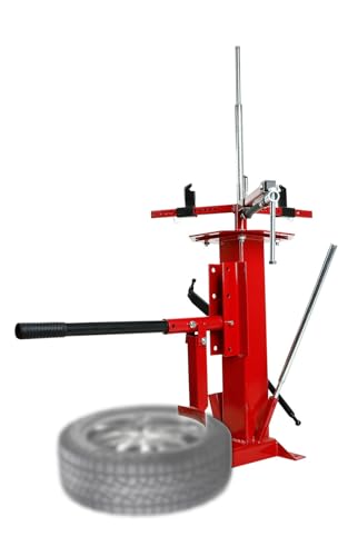 Manual Tire Changer, Portable Bead Breaker Tool for 8"-16" Tires | Heavy-duty steel construction with reinforced rectangular base for stable tire mounting and long-lasting durability - size: for 4" - 16.5" Tires