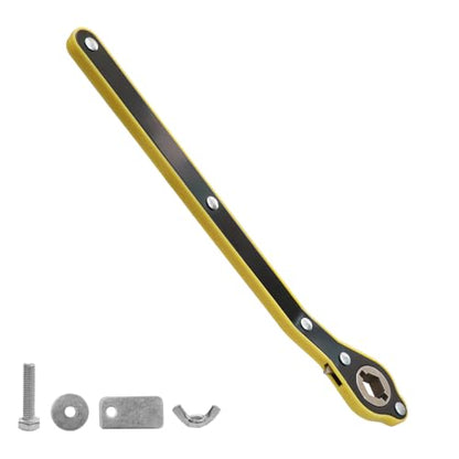 Car Scissor Jack Wrench 2 in 1 Universal Car Ratchet Wrench ( Dual-use ) | Replacement Scissor Jack Crank Handle 360° Swivel Labor-Saving Jack Ratchet Wrench with Converter Car Jack Handle