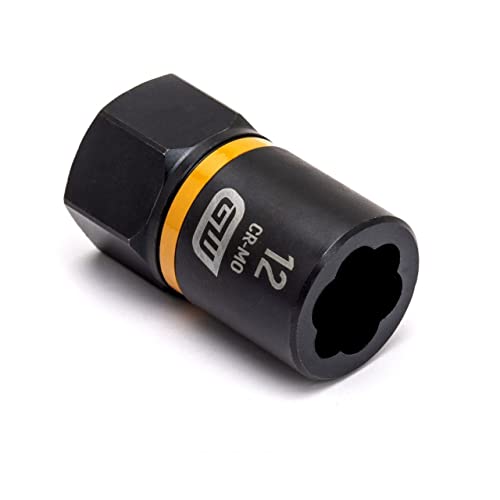GEARWRENCH 3/8" Drive Bolt Biter Impact Extraction Socket 12mm - 84763 - size: 3/8 Drive, 12mm, style: METRIC