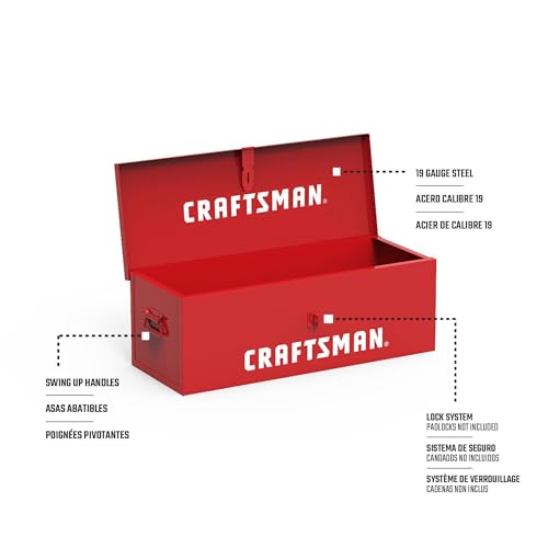 30" Craftsman Utility Box in Red - color: Red