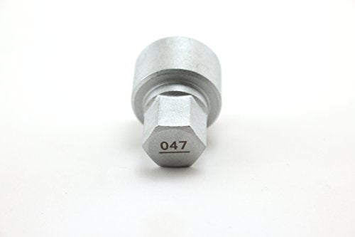 TEMO #47 Wheel Lock Lugnut Anti-Theft Lug Nut Screw Removal Socket Key S3055 for BMW Vehicles - size: #47