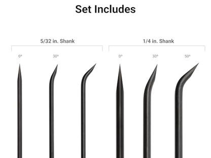 TEKTON Mini Pry Bar Set (6-Piece) | LRD90806 | Made in USA - size: 6-Piece Set