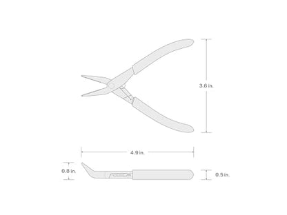 TEKTON Mini 45-Degree Long Nose Pliers | PMN11301 - style: Bent Long Nose