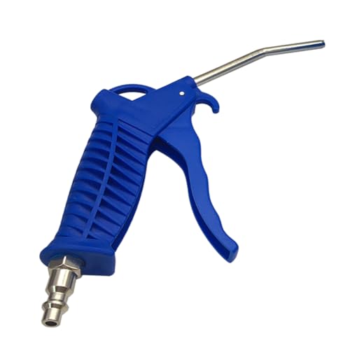 Air Blow Gun Kit 16.4FT Long Heavy Duty Air Seat Blow Gun Kit (Blue) | For Semi Truck Air Hose; With I/M Style Air Plug And Coupler Fitting; T Adapter