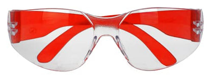 BISON LIFE Clear Safety Glasses – ANSI Z87.1 Certified Scratch & Impact Resistant Eye Protection Goggles for Men & Women - color: Clear/6 Colors