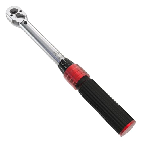 SuZhi 1/4-inch Drive Click Small Bike Torque Wrench 20-220in.lb / 2.3-24.9Nm Alloy Aluminum & Cr-Mo Material for Garage Bicycle & Car Maintenance,Small Engine, Bolt & Nut.