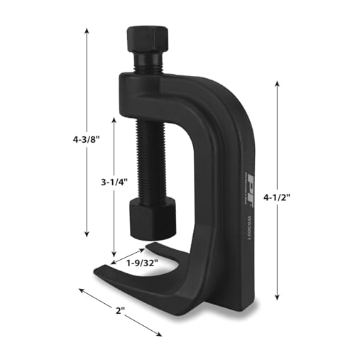 Performance Tool W83051 Low-Profile Ball Joint Separator, Forged Steel, 2-3/8 in. Jaw, Black - style: Ford Ball Joint Separator, Low Profile