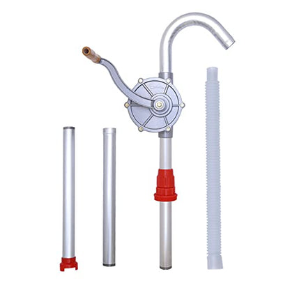 LYCARESUN 15 to 55 Gallon Drum Pump, Aluminum Barrel Pump Liquid Transfer, Siphon Barrel Pump for Diesel, Kerosene, Hydraulic Fluid - style: Aluminium