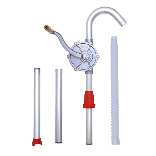 LYCARESUN 15 to 55 Gallon Drum Pump, Aluminum Barrel Pump Liquid Transfer, Siphon Barrel Pump for Diesel, Kerosene, Hydraulic Fluid - style: Aluminium