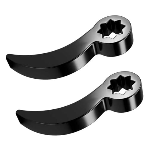 2PCS 1/2" Pry Bar Wrench Adapter with 8-Point,Bull Horn Ratchet Pry Bar Attachment for Half Shaft Removal,Universal CV Axle Removal Tool Crowbar Adapter Head for Narrow Space - color: Style 3