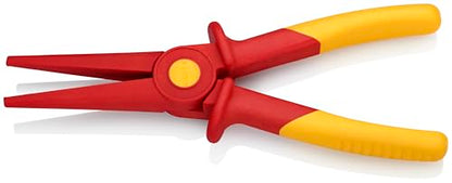 Knipex 98 62 02 Flat Nose Plastic Pliers 1000V Insulated, Red/Yellow