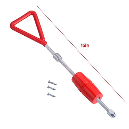 1 LB Dent Puller Slide Hammer Kit with 3 Screw Tips | Auto body sliding repair tool with one-piece shaft and handle for added strength