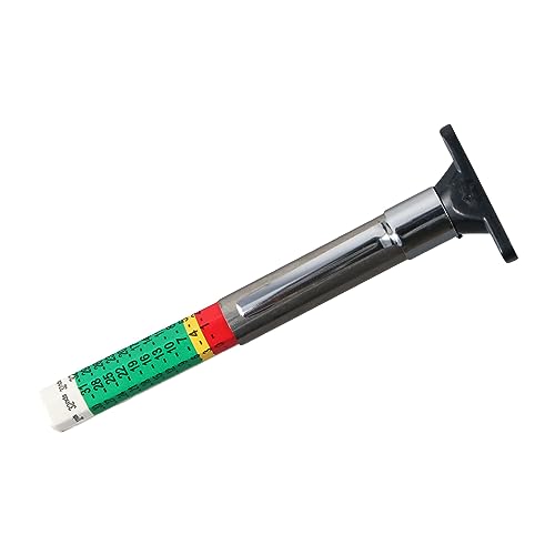Leadigol Tyre Gauge Tyre Tread Depth Gauge Tool,Depth Gauge Auto Tire Ruler Color Coded Mark Accurate Digital Measuring Pen