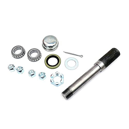 Pair Trailer Hub Assembly Kit,4-Bolt on 4" Circle,Fit 2,000 lbs axles,Includes (2) 1" Straight Spindle and Bearings - size: GL4854C*2