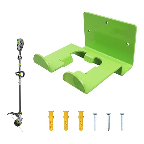 Wall Mount Power Tool Organizer, Storage Rack for EGO Lawn Mower & Trimmer | Heavy duty wall mounted tool hanger, stores weed eaters and lawn care equipment, saves garage floor storage space - color: 1 Pack