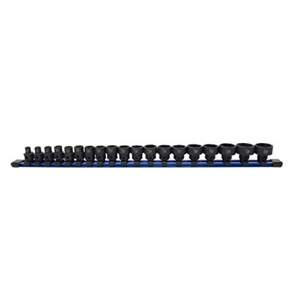 Astro Tools 78319 19pc 3/8" Drive 6-24mm Low Profile Nano Impact Socket Set - No Skips - size: 3/8" Metric - 19 Pieces