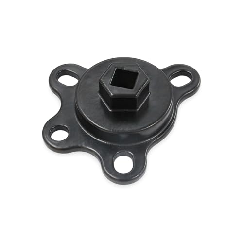 Black Crankshaft Turning Tool Engine Rotation Adapter Tool | Compatible for Chevy or Ford V8 Engines - color: Black