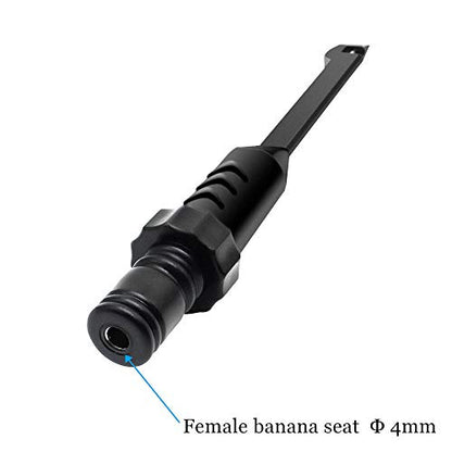 Electronic Wire Piercing Probe Clip for Automotive Diagnostic Tester Tool, Puncture Wire Back Probe Pins Insulation for Car Circuit Detection Black&Red, 2 Pack - size: 4mm