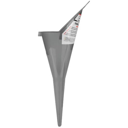 Performance Tool W4058 Clear View XL Long-Reach Funnel, 1.5 Pint, Splash Guard, Bottle Rest, Oil, Transmission Fluid, Coolant, Gear Oil, Automotive Funnel, Gray