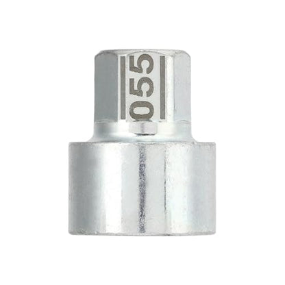 5 Pcs Anti Theft Lugnut Socket, Metal Wheel Lock Key Lug Nut Wheel Lock Key Removal Kit for 1 3 5 6 7Series X4 X5 X6 Z4 (055) - size: 055
